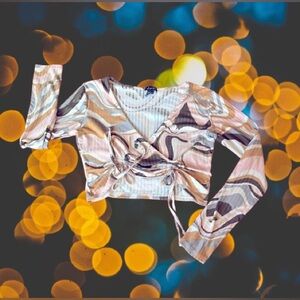 Crop Top Longsleeve [rouched sides]